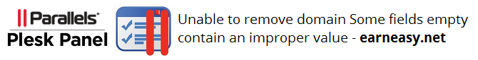 subscriptions were not removed Unable to remove domain Parallels Plesk 1