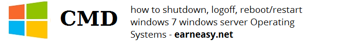 how to shutdown logoff reboot restart windows 7 8 windows server Operating Systems 1